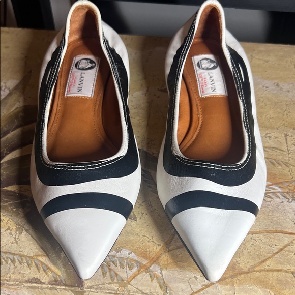 Lanvin Shoes - Lanvin Women's Black and White Flats